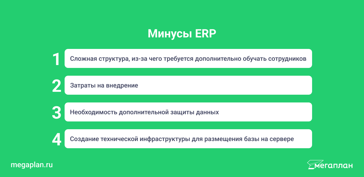Минусы ERP систем